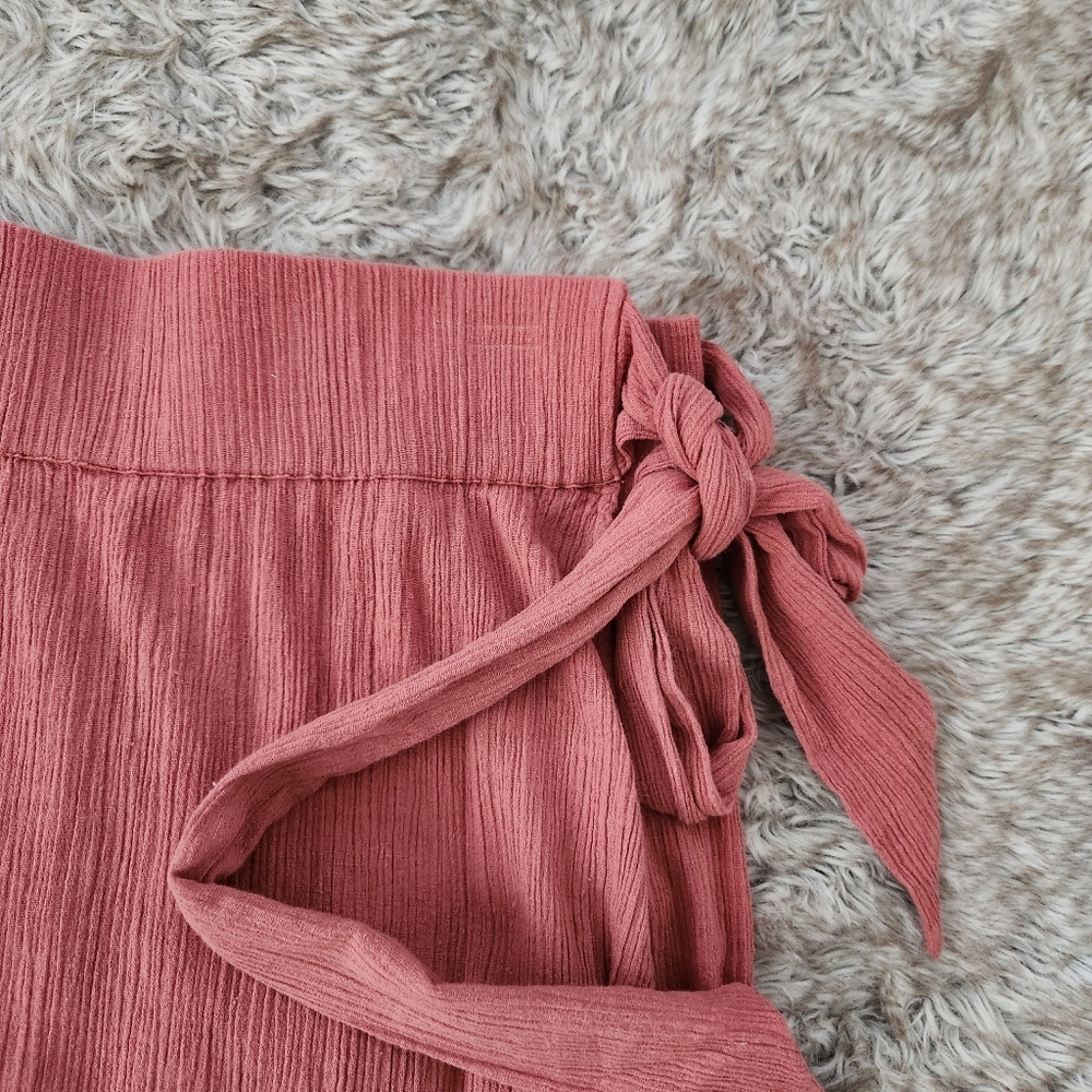 Free People Epic Sunset Crop Top Maxi Skirt Set In‎ Mauve Pink Women's Large - Picture 7 of 14